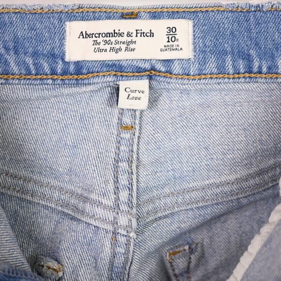 Abercrombie & Fitch The 90's Straight Ultra High Rise Jean, size 30 - Picture 4 of 7